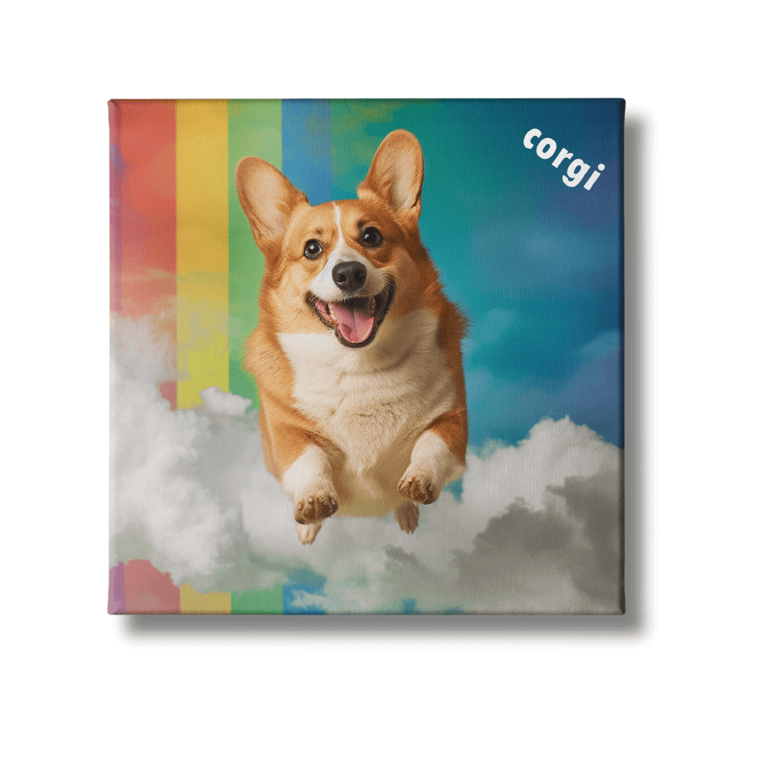 Custom Corgi Canvas Prints Personalized Pet Gifts